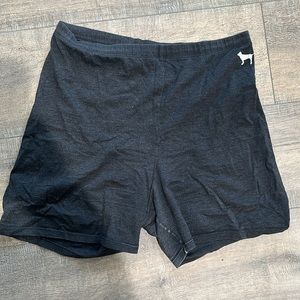 PINK Victoria Secret Gray Yoga Shorts - Large